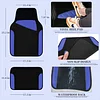 CAR PASS Waterproof Universal Fit Car Floor Mats, Faux Leather Car Carpet Mats,Car Mats with Anti-Slip Nibbs Backing & Driver Heel Pad Fit for SUV,Vans,sedans, Trucks,Set of 4pcs (Royal Blue)