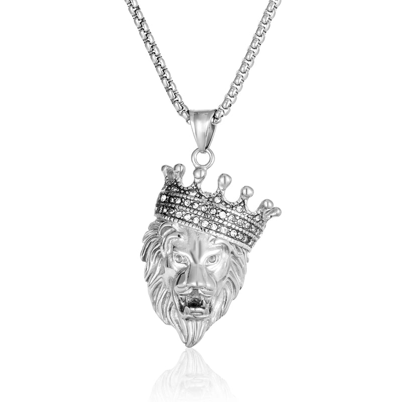 Jewelry Basic Modern Style Classic Style Lion 304 Stainless Steel Pendant Necklace