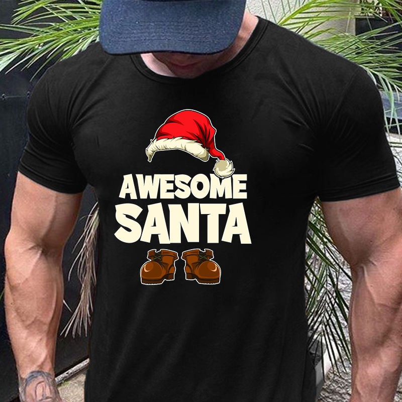 Awesome Santa T-shirt ctolen