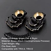 AMK Brass Counter Weight Brake Disc Diff Cover Black Coating TRX4 Portal Axle Housing for 1/10 RC Crawler TRX6 TRX-4 Bronco Defender Upgrade(4-in-1 Brass Counter Weight)