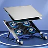 Laptop Cooling Fan with 2/4 Fans Foldable RGB 7 Height for 11-17.3 Inch Notebook