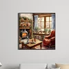 Diamond Painting-DIY Full Round Drill Winter Room