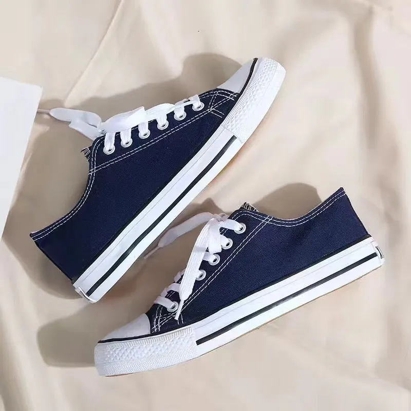 2022 New Korean Style Ulzzang Daisy Canvas Shoes for Women 45 White Black Yellow Green Purple Color sneakers women