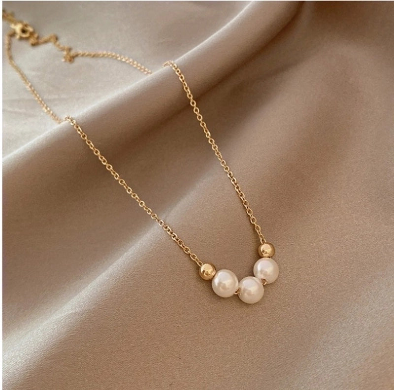 Elegant Romantic Artificial Pearls Imitation Pearl Pendant Necklaces2