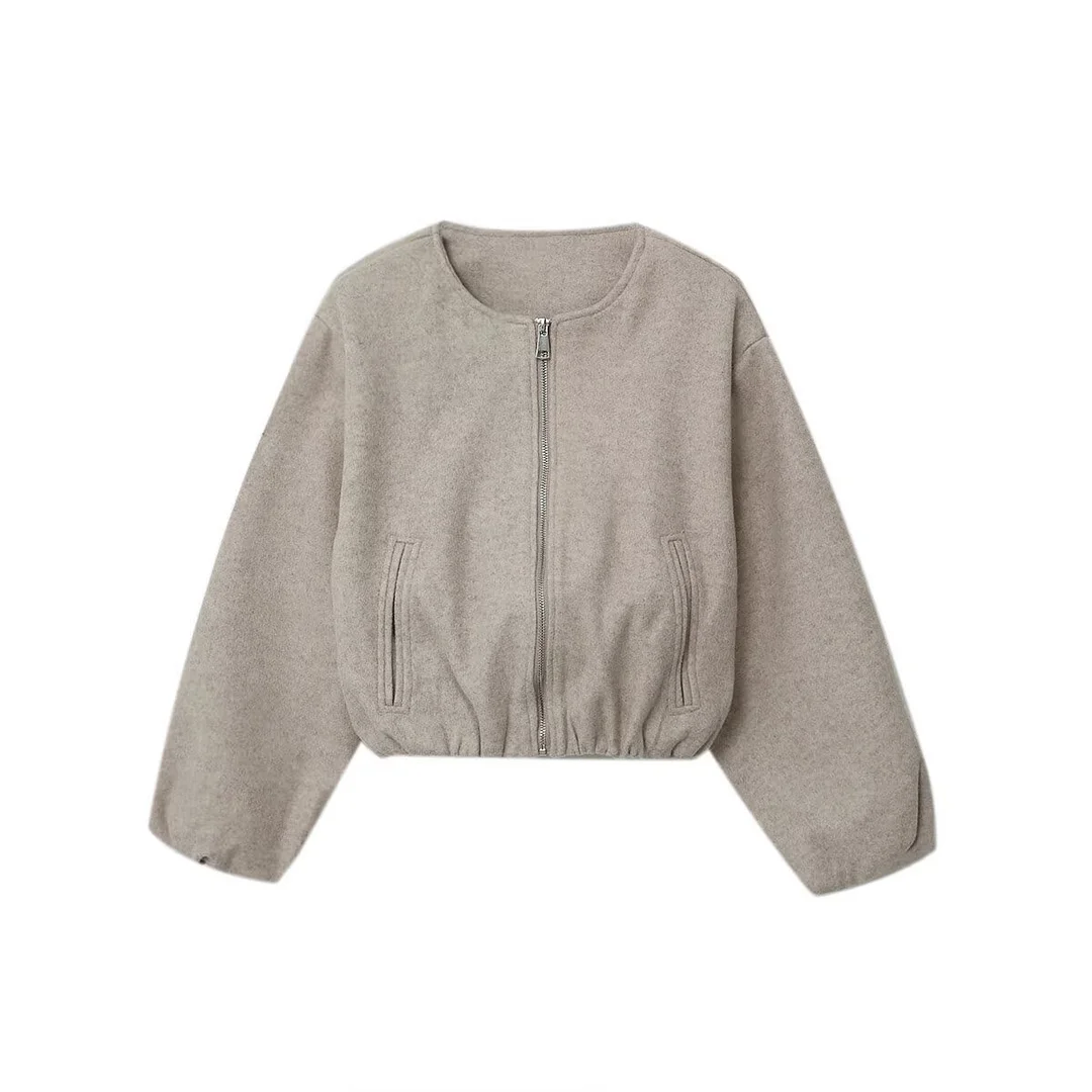 Nigikala Nigikala And Autumn 2025 Fashion New Soft Bomber Jacket Women's M56867