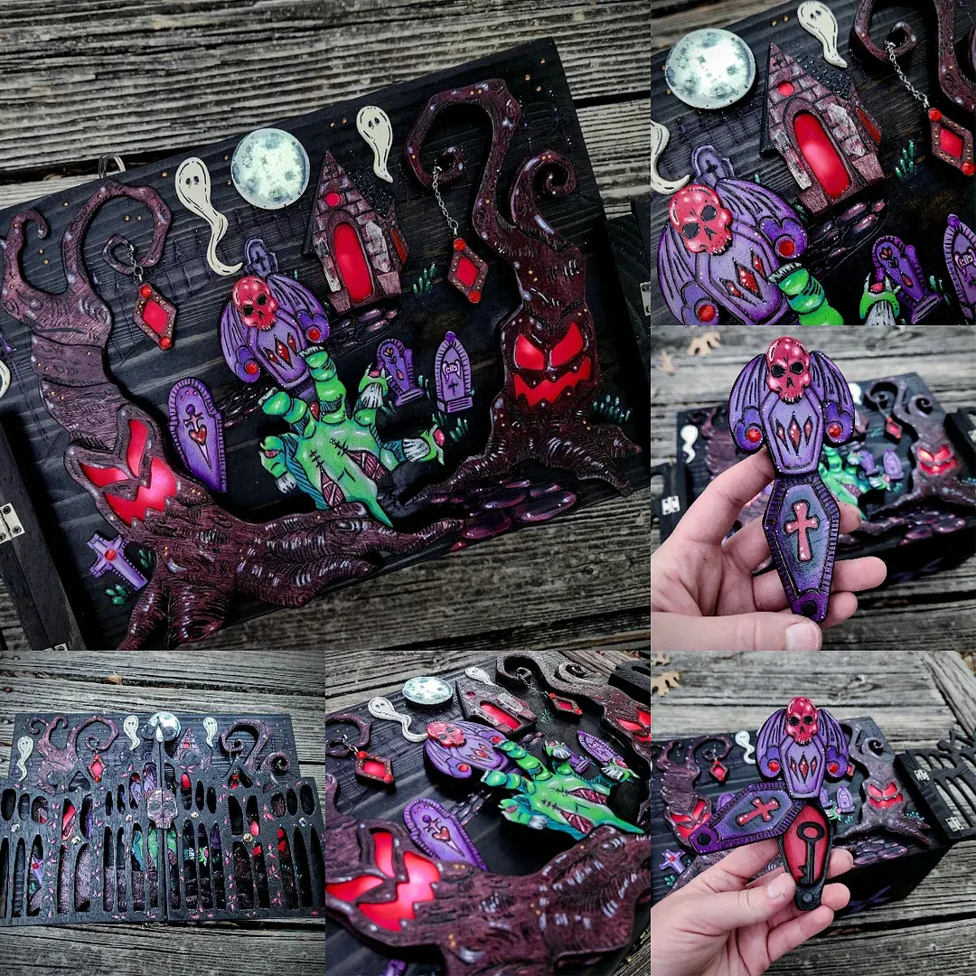 Halloween special launch, surprise blind box, low price, 36 kinds of key box random delivery!