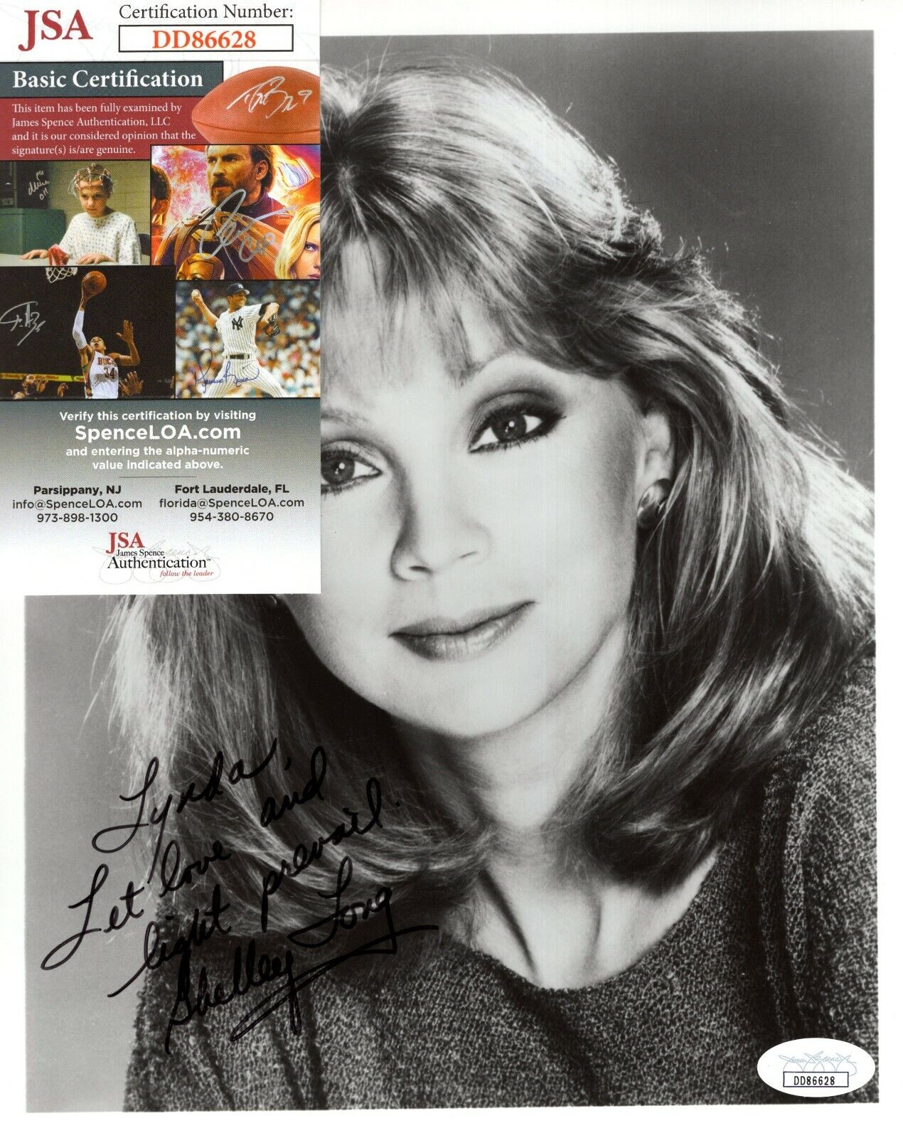 Shelley Long Actress Movie Star Cheers Hand Signed Autograph 8x10 Photo Poster painting JSA COA