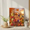 (30x40cm)DIY Pearl Painting Framed Pumpkin Autumn Basket Handmade Pearl Material Art Kit Living Room Decor
