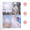 24PCS Travel and Positivity A5 / A6 / A7 Portable Writing Paper Notebooks Diary Meeting Stationery Gift