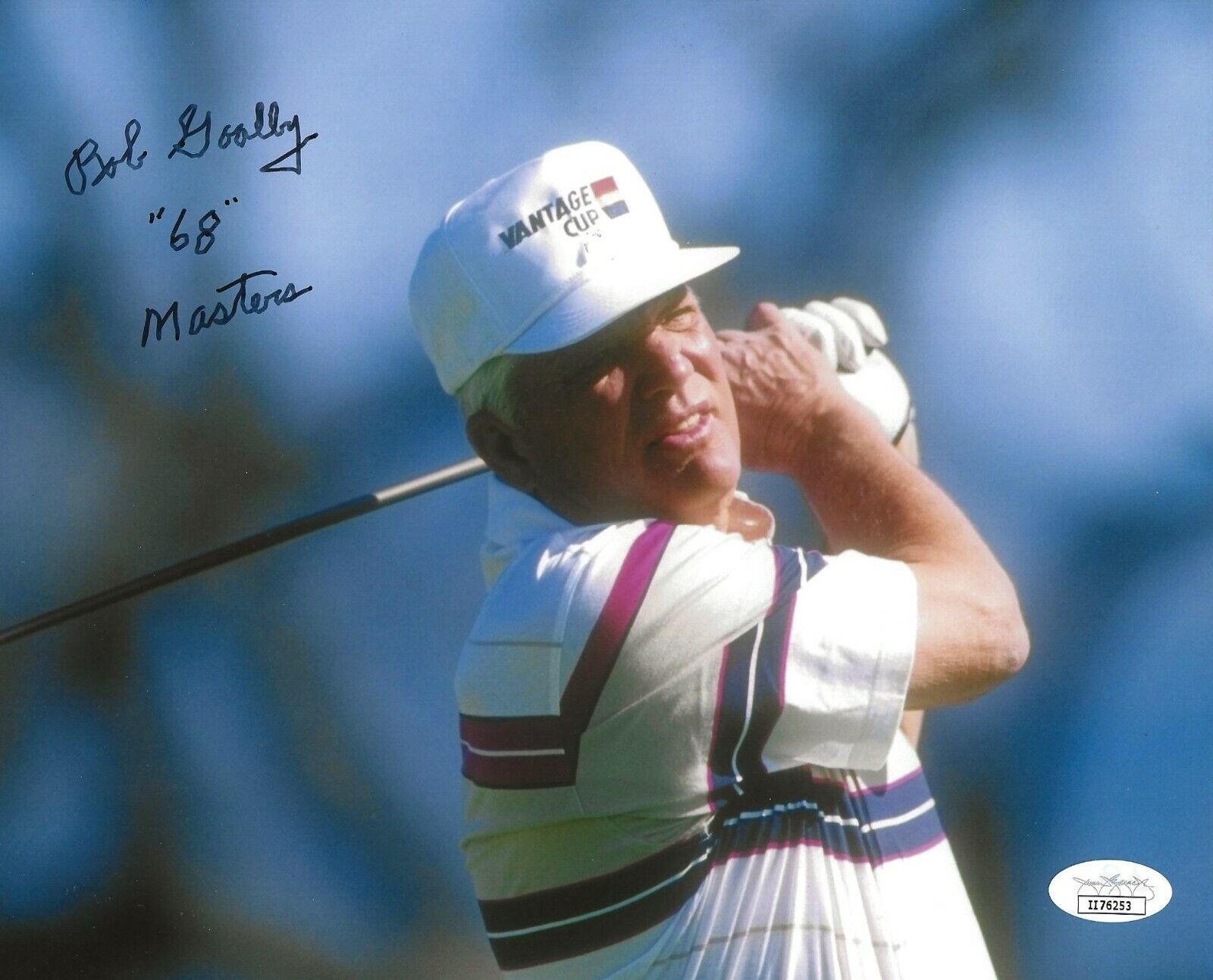 Bob Goalby 1968 Masters Winner signed Golf 8x10 Photo Poster painting autographed JSA