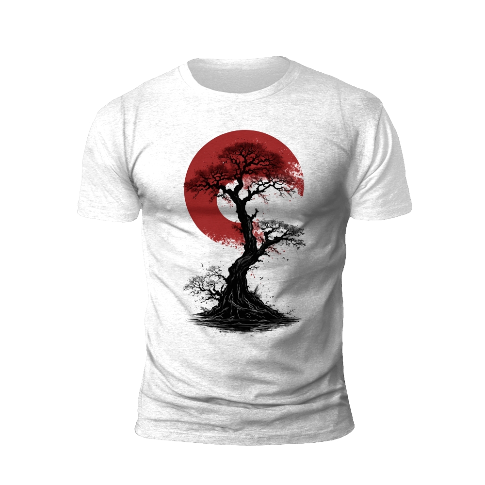 Sakura Sun: Cherry Blossom Silhouette T-shirt