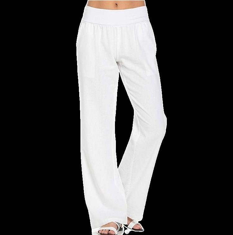 Cotton-Linen Oversized Wide Leg Pant