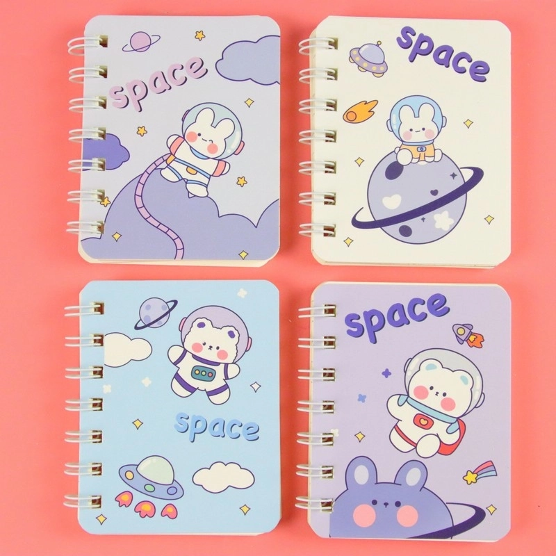 A7 Flip Coil Notebook Student Small Pocket Mini Portable Office Notepad Random 1 Piece