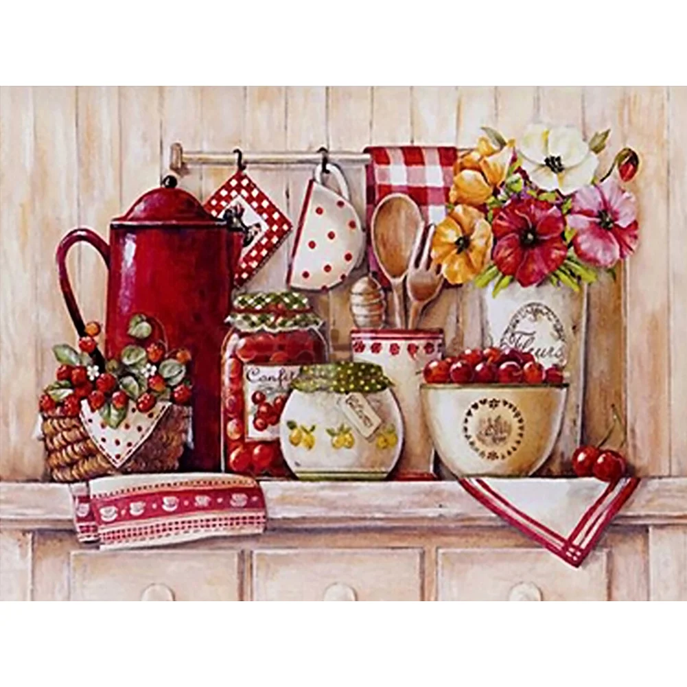 2pcs Diamond Painting - Full Round Drill - Home(Canvas|40*30cm)