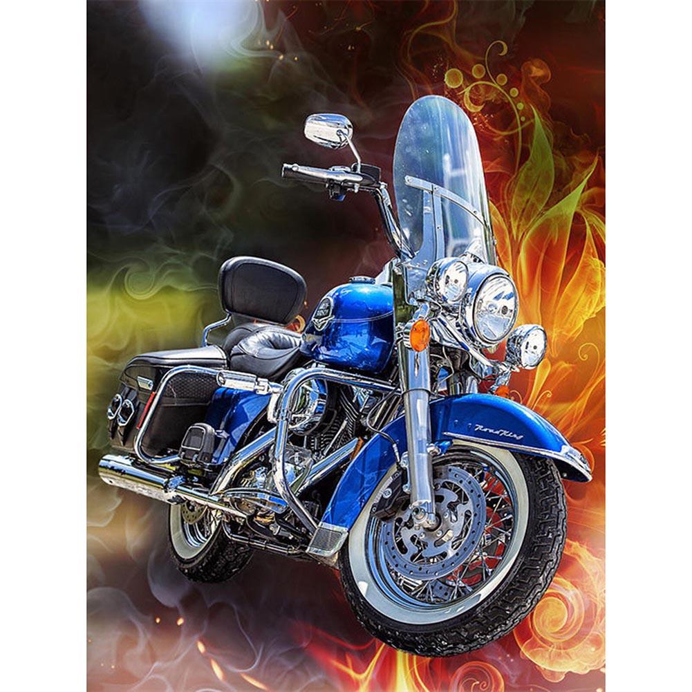 

30x40cm Round Drill Diamond Painting-Motorcycle, 501 Original