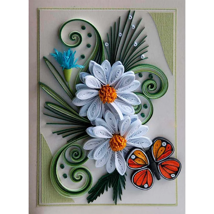 Partial Special-Shaped Diamond Painting - Butterfly flowers 30*40CM