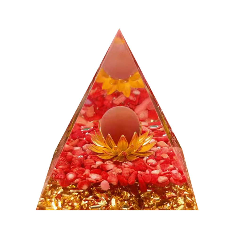 

5cm Natural Orgonite Pyramid Chakra, 501 Original