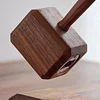 Wooden Bottle Opener - Magnetic Thor Hammer Bottle Opener, Creative Beer Bottle Opener Gift, Unique Bottle Opener with Base Decoration