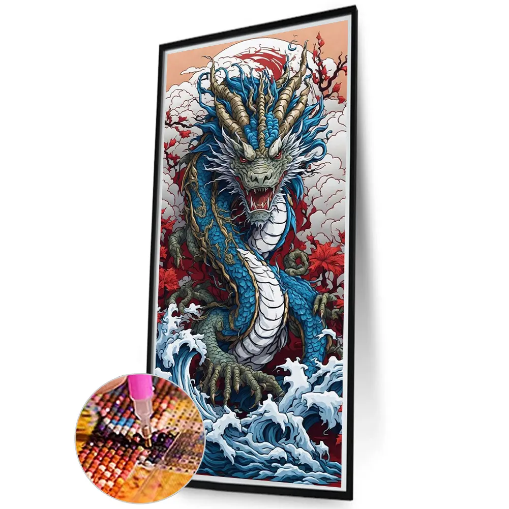 Diamond Painting - Full Round Drill - Dragon(Canvas|55*110cm)