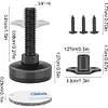 4PCS Adjustable Leveling Feet Furniture Levelers for Cabinets Sofa Tables Chairs
