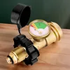 Brass Leak Detector Gas Pressure Meter Pressure Level Meter Indicator for BBQ RV