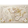 DIY Pearl Painting Gorgeous Mermaid for Home Wall Decor with Frame(20x30cm)
