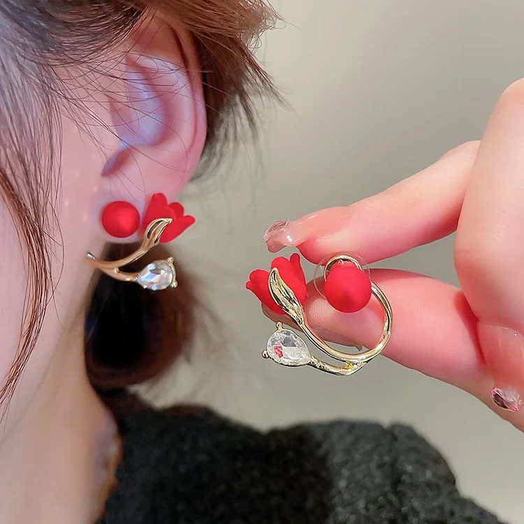 Tulip Flower Versatile Earrings 
