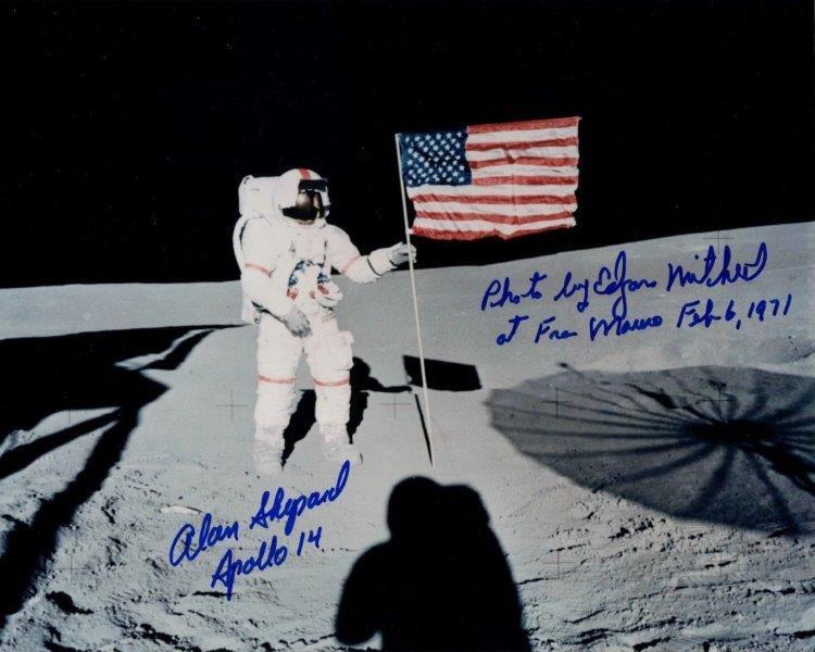 REPRINT - ALAN SHEPARD - EDGAR MITCHELL Apollo 14 Signed 8 x 10 Photo Poster painting Poster