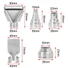 5pcs Heat Gun Nozzle Attachments 35mm Diameter for Soldering Station Nozzle Tool