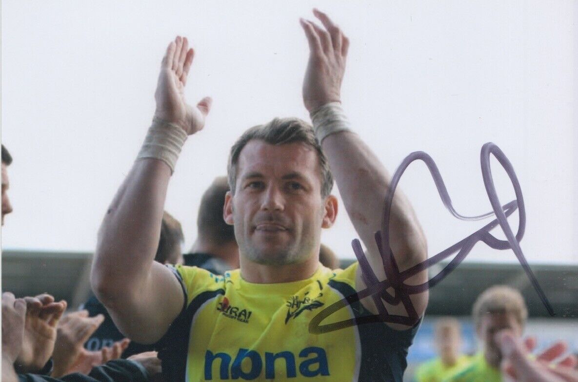 MARK CUETO HAND SIGNED 6X4 Photo Poster painting SALE SHARKS RUGBY UNION AUTOGRAPH 1