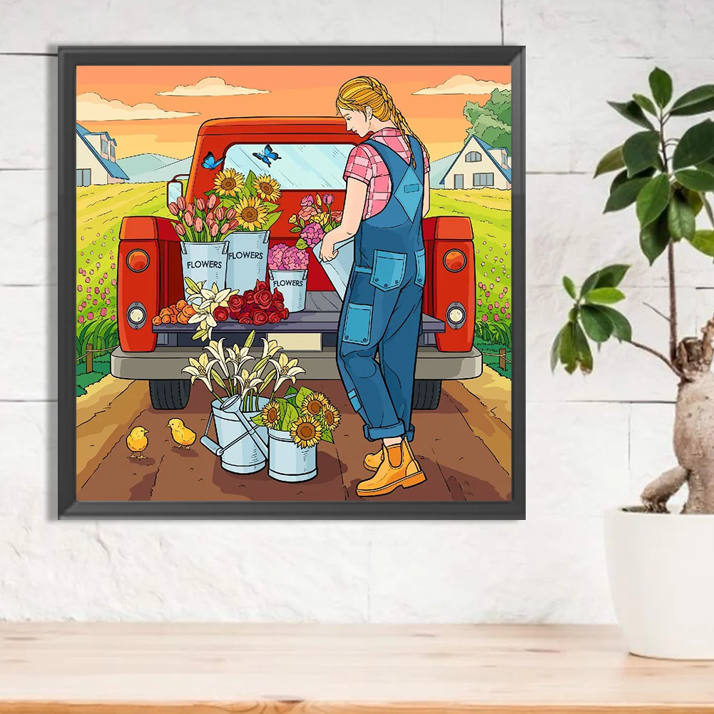 Full Round Diamond Painting 30*30cm - Floats