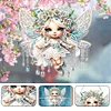 DIY Flower Fairy Diamond Painting Special Shaped Hanging Pendant