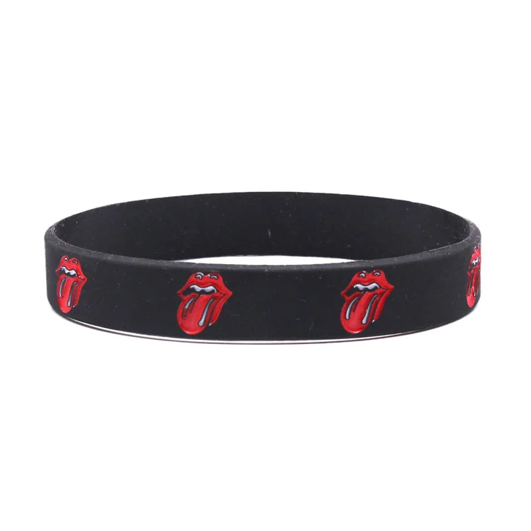 Rock Band Tongue Surround Silicone Bracelet