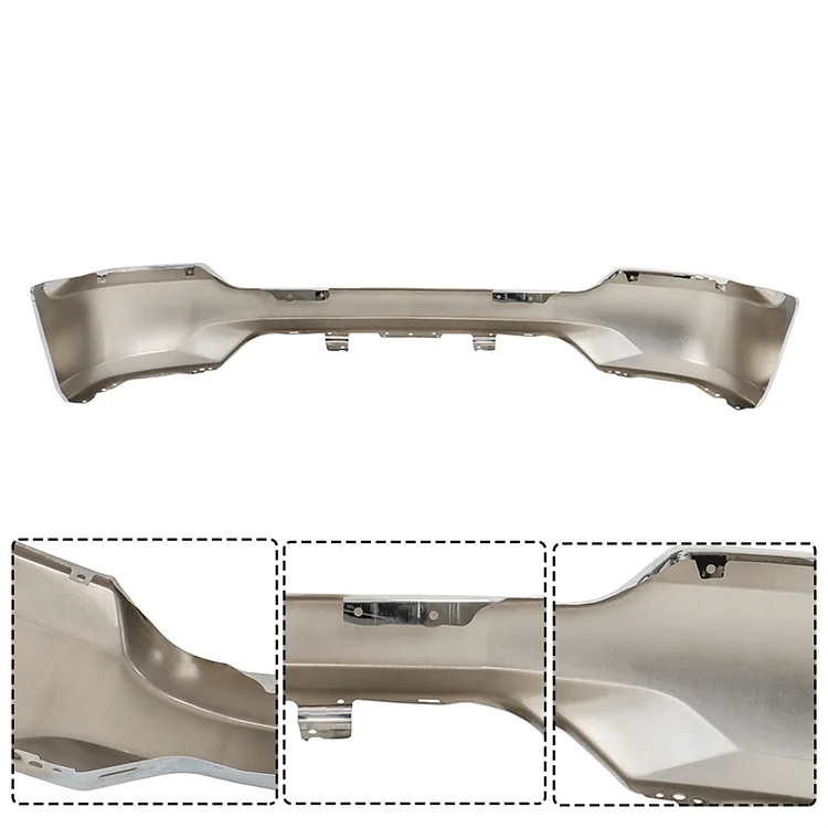 SEBLAFF Chrome Front Bumper Face Bar without Fog Light Holes and Parking Aid Sensor Holes Replacement for 2016 2017 2018 Silverado 1500 GM1002860