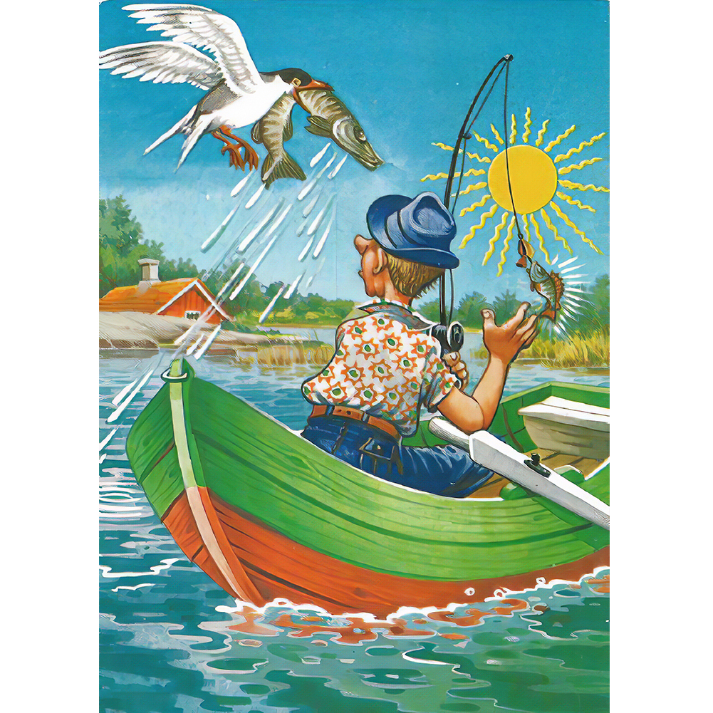 

Active Angler - Round Drill Diamond Painting - 30*40CM, 501 Original