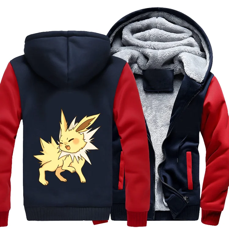Electric Eevee Jolteon, Pokemon Fleece Jacket
