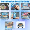 DIY Diamond Painting Truck Decor Wooden Welcome Sign with 12 Interchangeable Holiday Icons, Farmhouse Style Hanging Kit