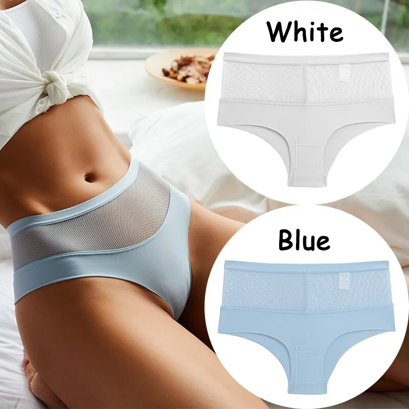 Billionm Lace Panties High Waist Women's Underwear Mesh Perspective Sexy Panties Female Briefs Girls Intimates Sexy Lingerie