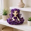Rose Flower Fairy Crochet Kit for Beginners - Amigurumi DIY Doll Set with Step-by-Step Tutorial