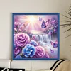 Flower Waterfall-11CT Stamped Cross Stitch 50*50cm/19.69*19.69in