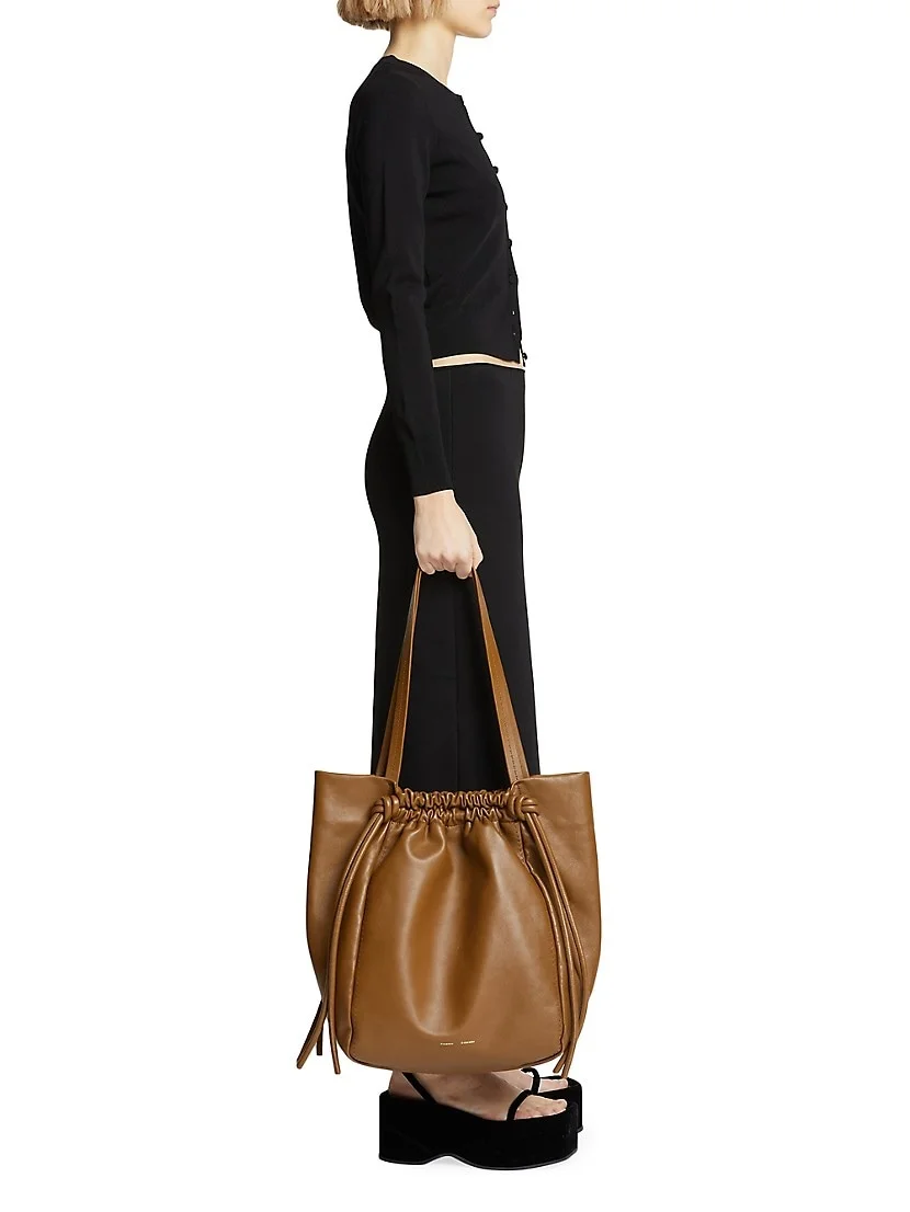 Proenza Schouler Drawstring Leather Tote