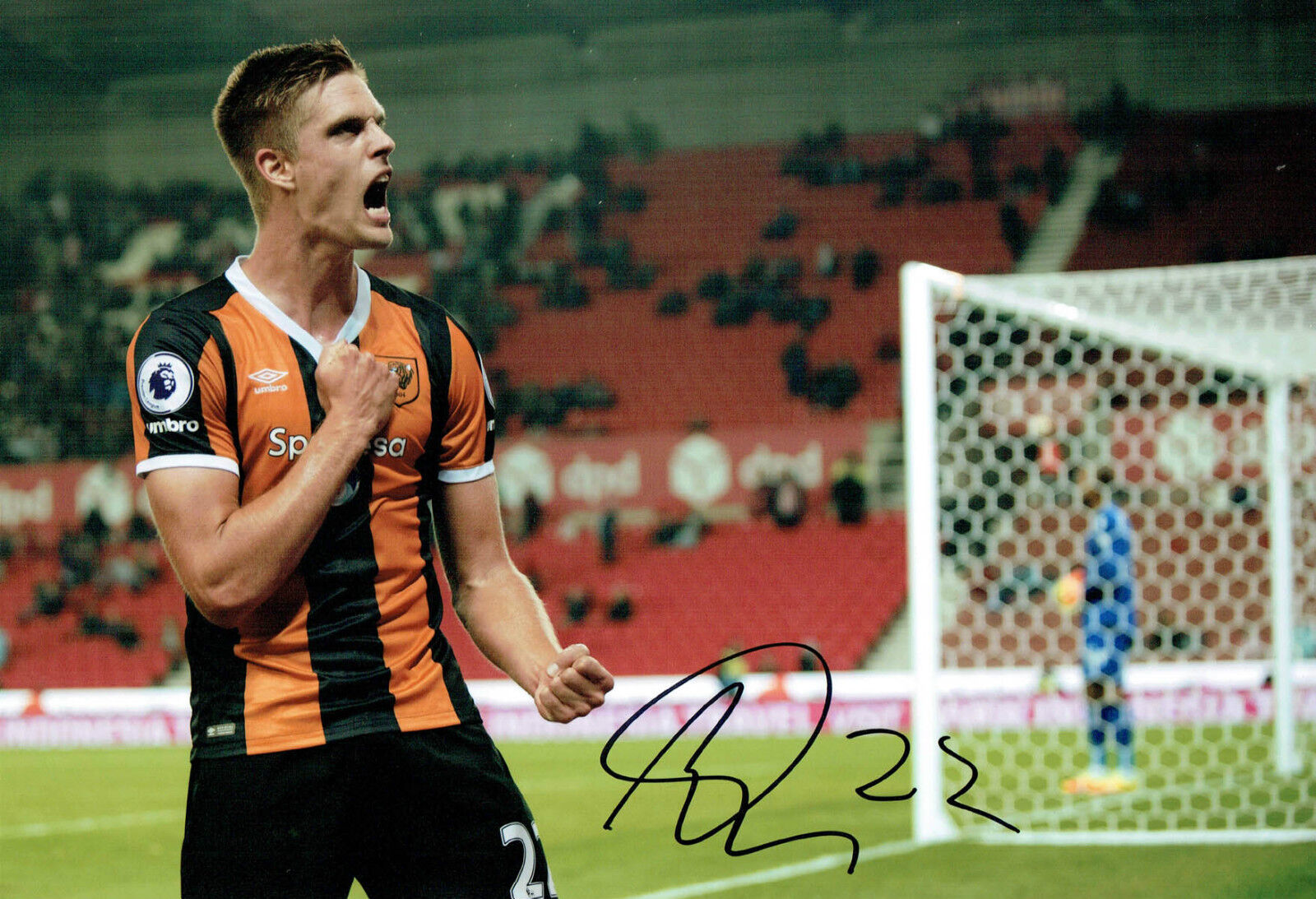 Markus HENRIKSEN Signed Autograph 12x8 Football Hull City Photo Poster painting B AFTAL COA