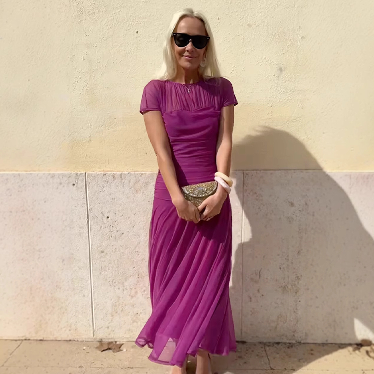 See Through Midi Dress