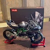 【Genuine】1:6 H2R motorcycle model with engine startup, throttle control, and exhaust spray simulation, ideal gift for men