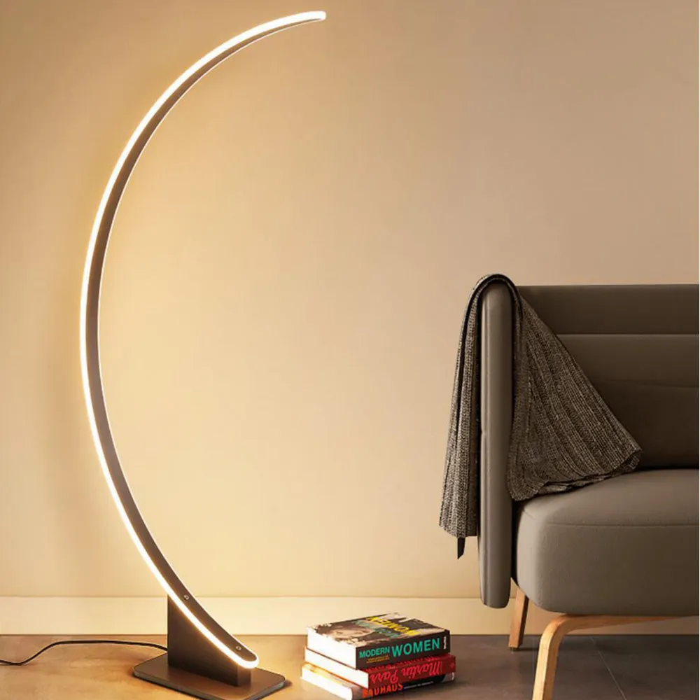 Edge Modern Minimalist Arched Metal Floor Lamp