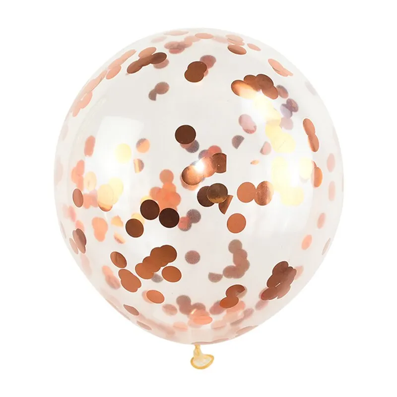 5/10/20pcs Gold Confetti Latex Balloons Glitter Clear Transparent Helium Balloon Wedding Baby Shower Birthday Party Decorations