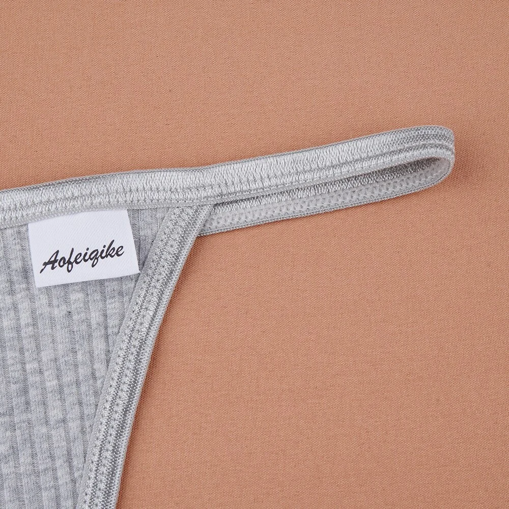 Billionm Thongs Women Sexy G-string Exotic Apparel Panties Girl Underpants Low Rise T Back Panties Female Solid Lingerie Panty
