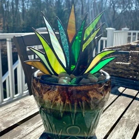 Early Mother's Day Hot Sale 48% OFF - Suncatcher Stained Agave Plante