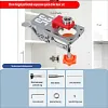 All-In-One 35mm Hinge Drilling Guide Jig, Woodworking Positioning Tool for Wardrobe & Cabinet Mounting