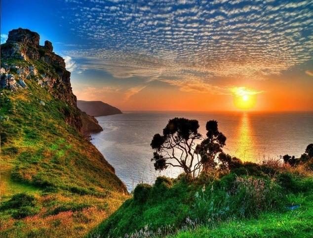 

Valley of The Rocks Sunset – Paint By Numbers - 40*50CM, 501 Original